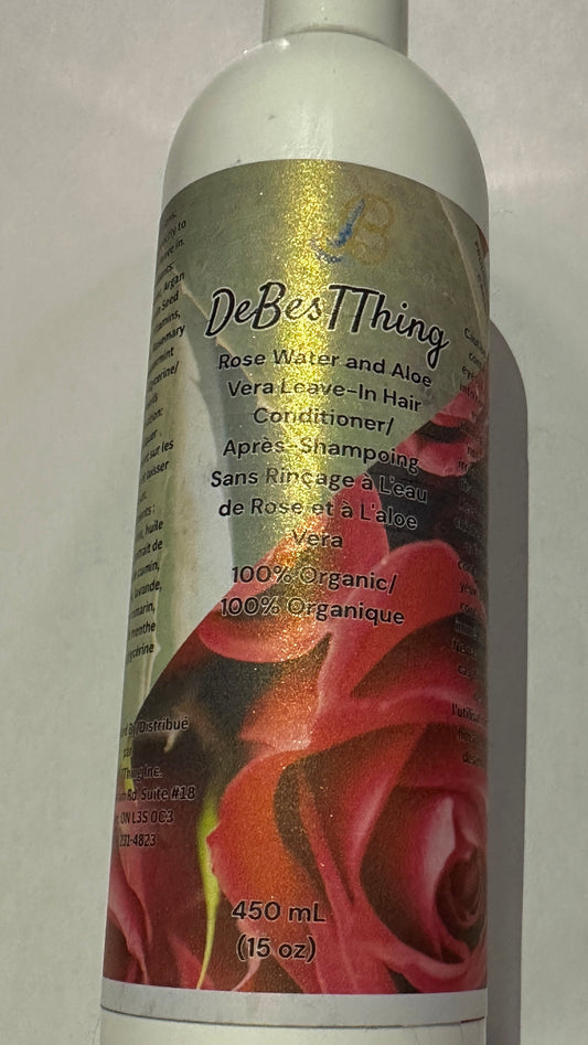 Rose Water and Aloe Vera Leave-In Conditioner