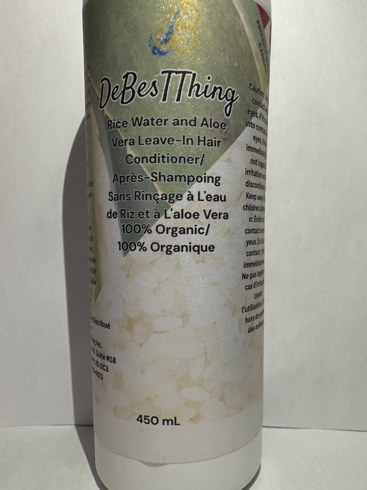 Rice Water and Aloe Vera Leave-In Hair Conditioner