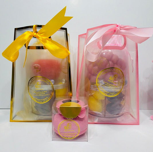 Raspberry and Apple Body Soap Double Luxury Package with Limited Edition Soap Scrubber