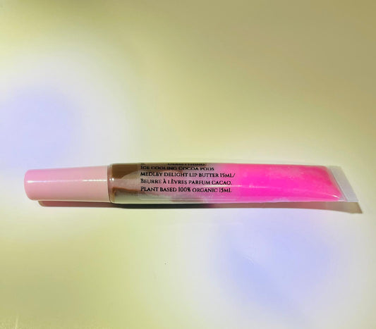 Ice Cooling Cocoa Pods Medley Delight Lip Butter 15mL (With Plant Pod Exfoliant)