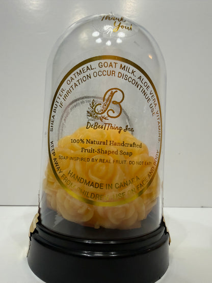 Luxury Rose Sculptured Rose in Reusable Dome 100% Handcrafted (Size XXLARGE) Golden Glow – Radiant luxury
