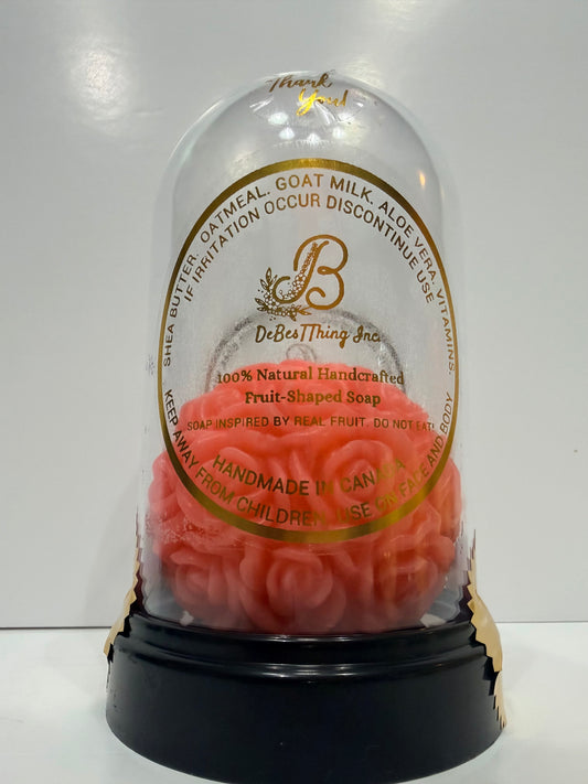 Luxury Rose Sculptured Rose in Reusable Dome 100% Handcrafted (Size XXLARGE) Blush Pink – Soft & feminine