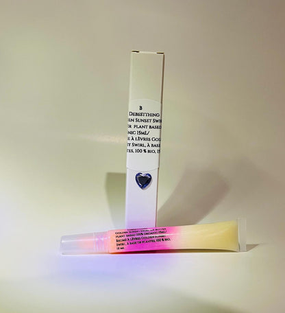 Golden Sunset Swirl Lip Butter 15mL (With Plant Pod Exfoliant)