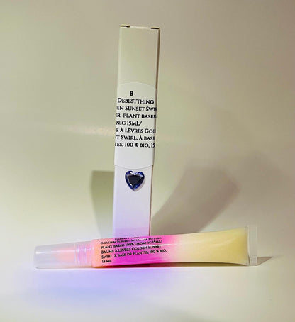 Golden Sunset Swirl Lip Butter 15mL (With Plant Pod Exfoliant)