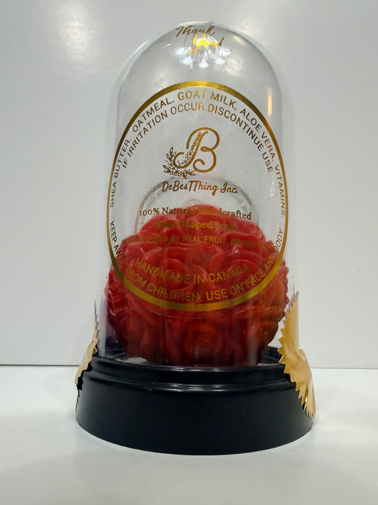 Luxury Rose Sculptured Rose in Reusable Dome 100% Handcrafted (Size XXLARGE) Passion Red – Bold & Beautiful