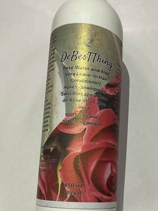 Rose Water and Aloe Vera Leave-In Conditioner