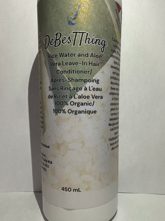 Rice Water and Aloe Vera Leave-In Hair Conditioner