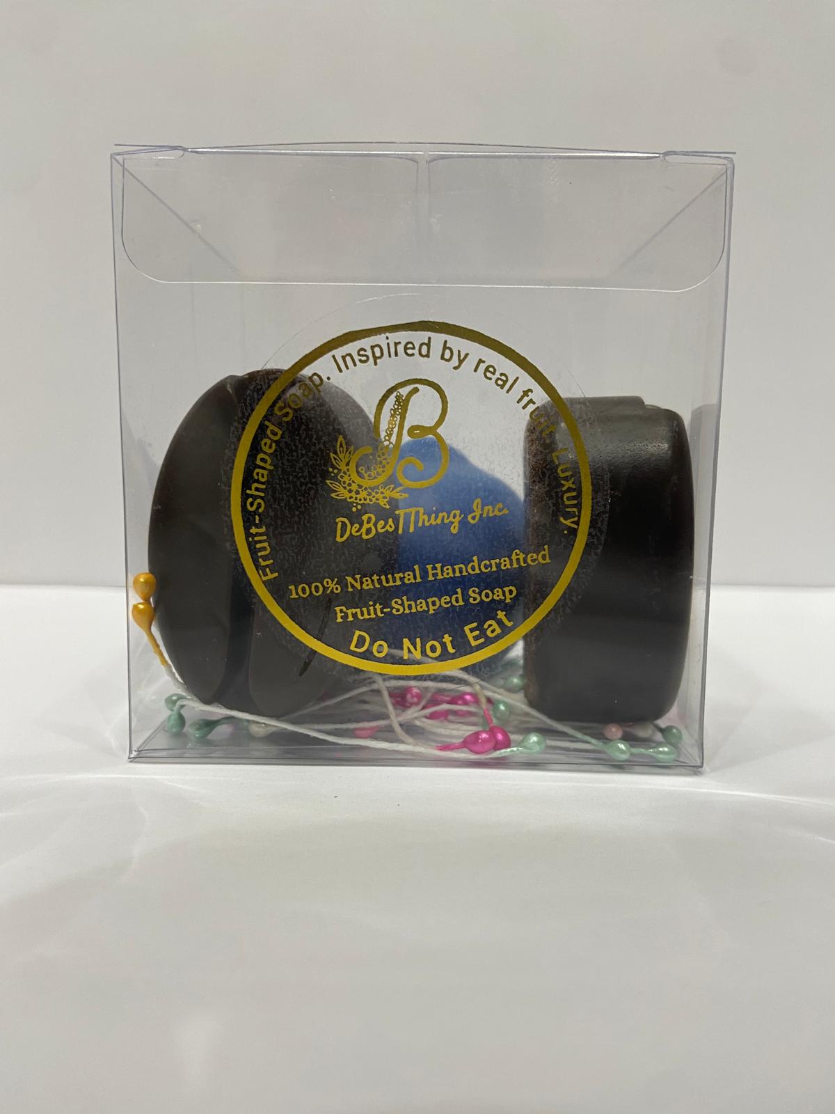 Blueberry and Coffee Bean Fruit Shaped Soap Combo 3 soap bundle