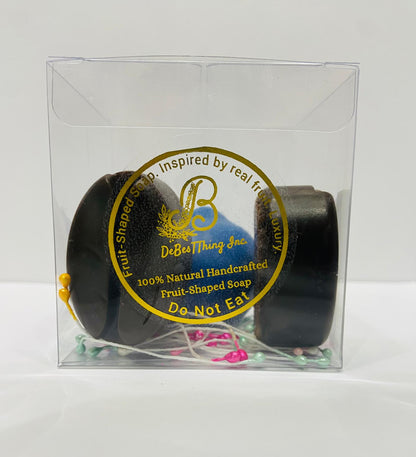Blueberry and Coffee Bean Fruit Shaped Soap Combo 3 soap bundle
