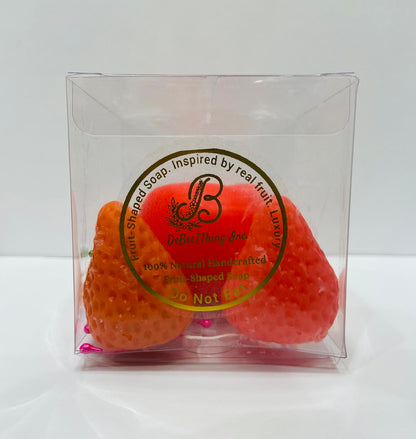 Strawberry and Cherry Face and Body Fruit Shaped Soap