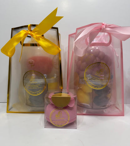 Raspberry and Apple Body Soap Double Luxury Package with Limited Edition Soap Scrubber
