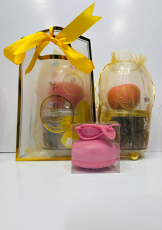 Apple Body Soap Double Luxury Package with Limited Edition Soap Scrubber