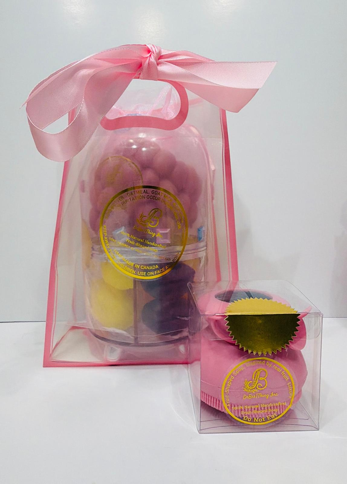 Large Raspberry Luxury Soap with Limited Edition Soap Scrubber (Mother's day sale)