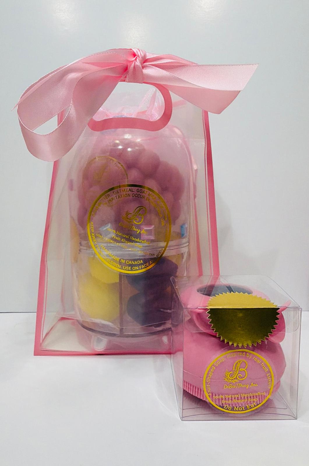 Large Raspberry Luxury Soap with Limited Edition Soap Scrubber (Mother's day sale)