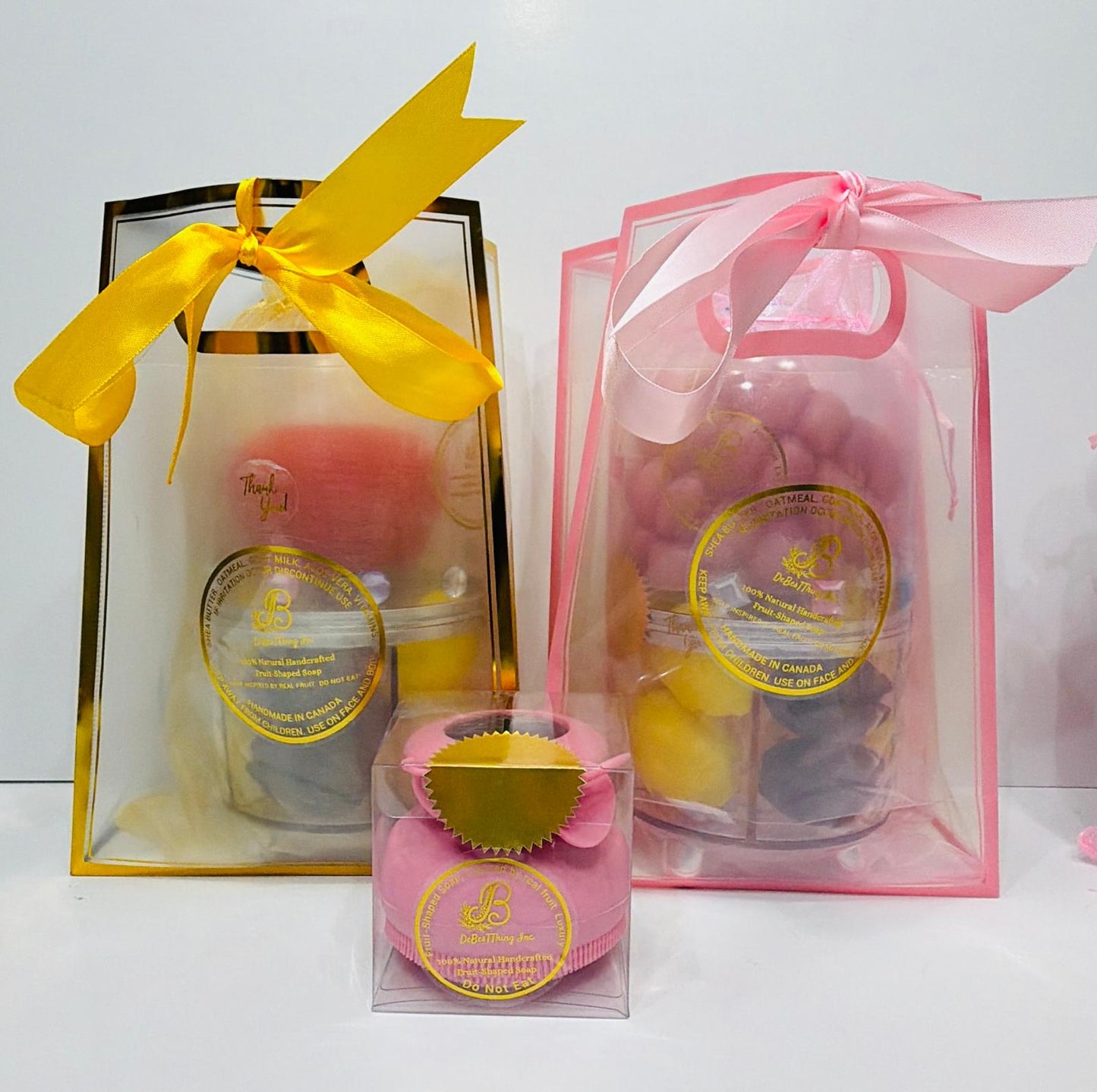 Raspberry and Apple Body Soap Double Luxury Package with Limited Edition Soap Scrubber