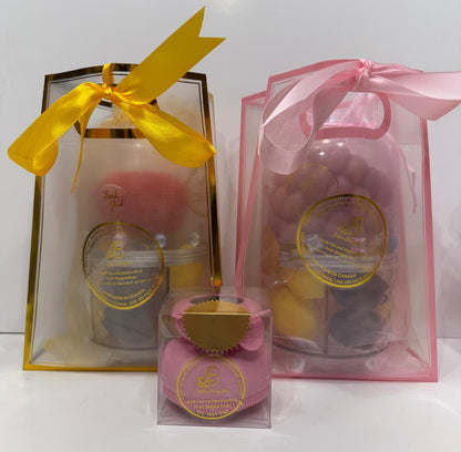 Raspberry and Apple Body Soap Double Luxury Package with Limited Edition Soap Scrubber