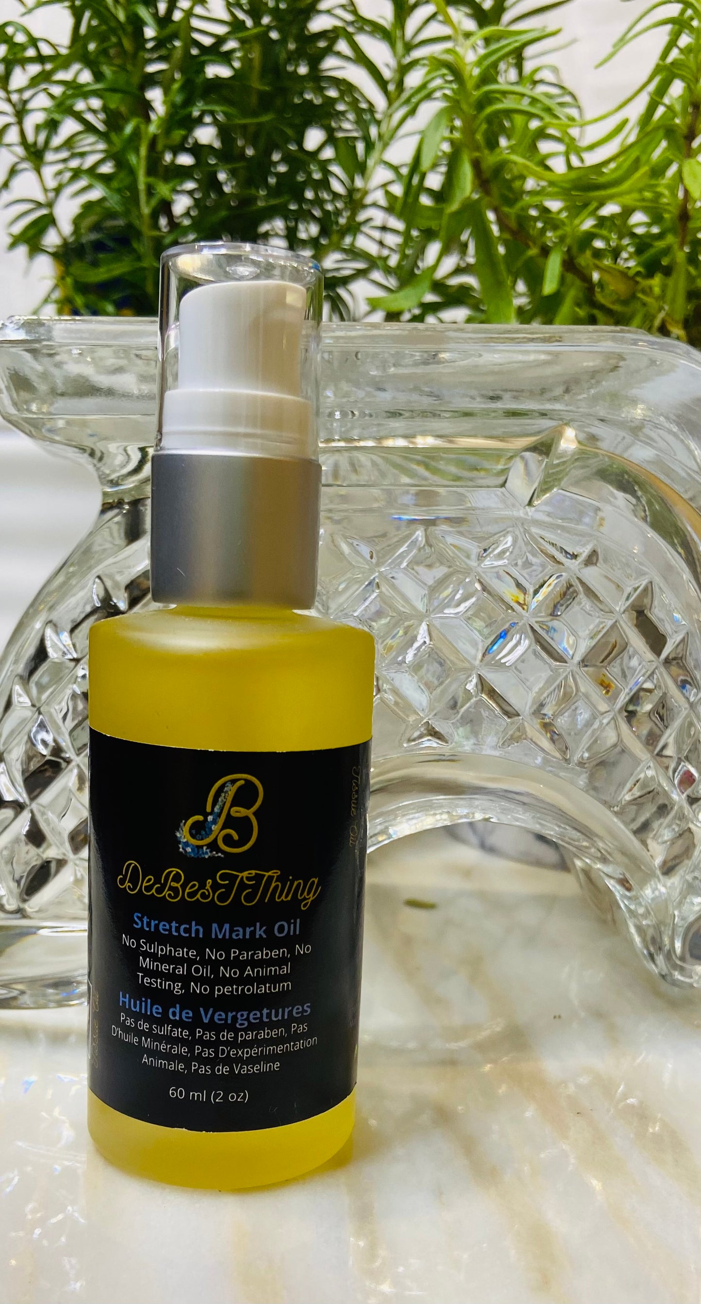 Stretch Mark oil 60mL (Evening Primerose Oil, Rosa rubiginosa Oil )